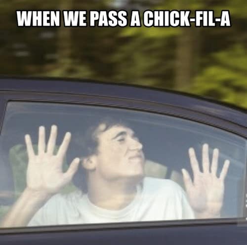 when we pass a chick fil a spicy chicken sandwich love 3027462 6 Relatable Posts about your Chick fil A obsession