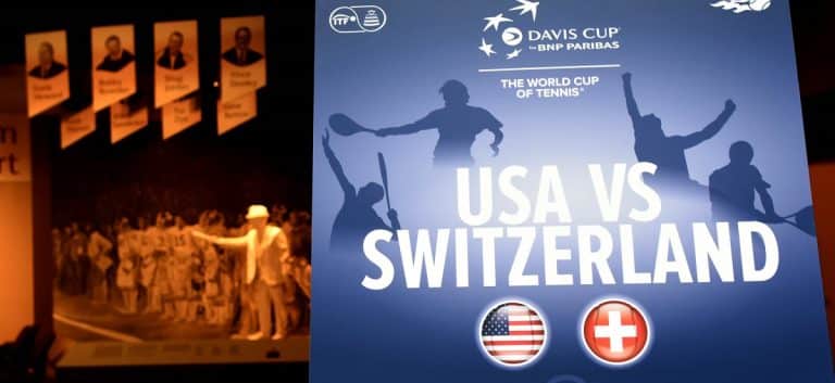 Davis Cup poster International Tennis Event coming to Birmingham - the Davis Cup