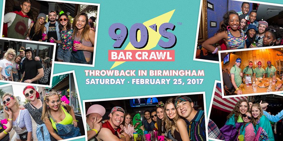 90's Bar Crawl Birmingham AL 