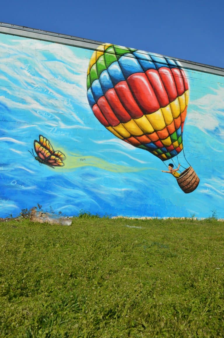 edit 2 DSC 0432 Woodlawn's new Mural - The Sky's The Limit