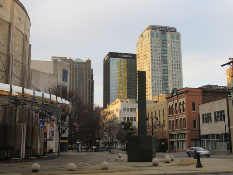City view: McWane, Regions & Wells Fargo