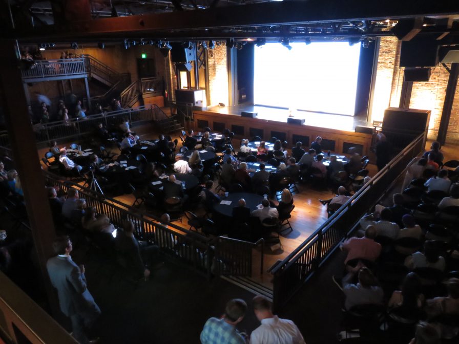 The crowd was massive at Iron City Bham for Demo Day
