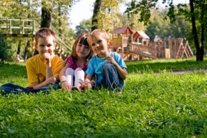 Image may include: children, outdoors, smiling
