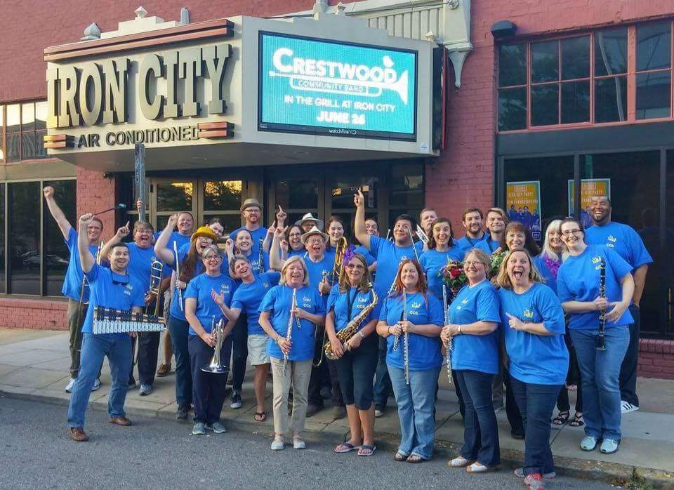 Crestwood Community Band after a performance at Iron City!