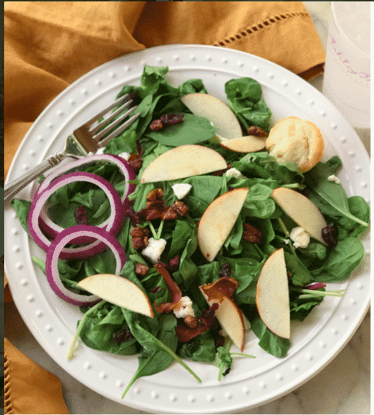 Fall Spinach Salad from Ashley Mac's