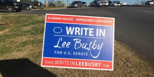 Lee Busby, Senate, election, Birmingham, Alabama