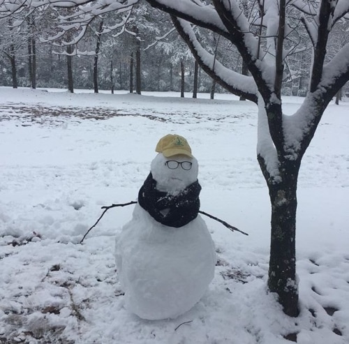 catie skull snowman Snowmen take over Birmingham: photo gallery