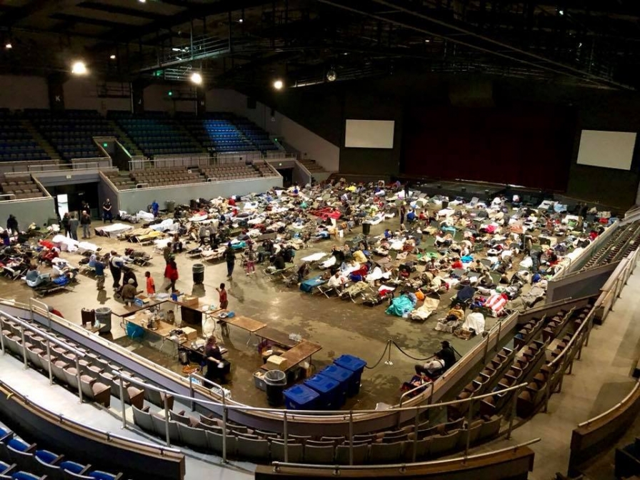 Warming Station at Boutwell Auditorium back in 2018