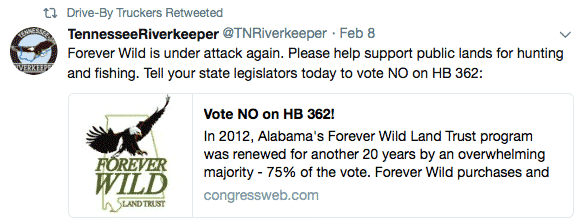 Screen Shot 2018 02 28 at 9.18.26 AM Social media campaign helped defeat anti-Forever Wild bill