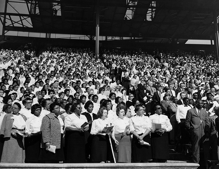 Remembering Billy Graham's visits to Birmingham in 1964 and 1972 3 choir Remembering Billy Graham's visits to Birmingham in 1964 and 1972