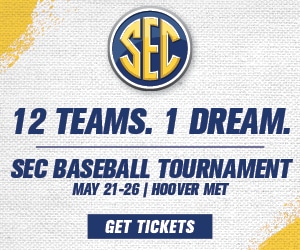 19SECBB 300X2504 SEC Baseball Tournament back in Hoover for 21st straight year, May 22-27