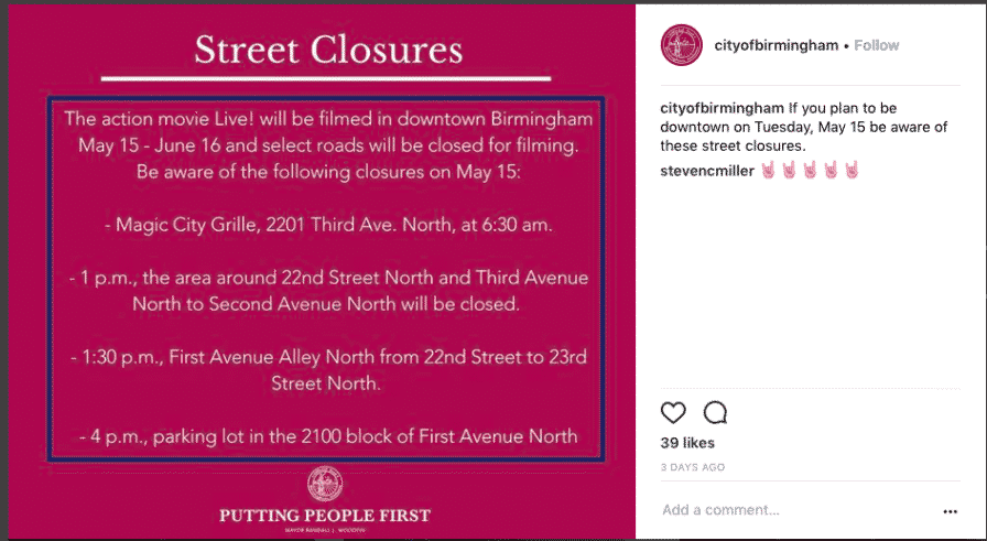 Aaron Eckhart action movie 'Live' to be filmed in downtown Birmingham. Road closures begin Tuesday morning 2 Screen Shot 2018 05 14 at 5.55.57 PM Aaron Eckhart action movie 'Live' to be filmed in downtown Birmingham. Road closures begin Tuesday morning
