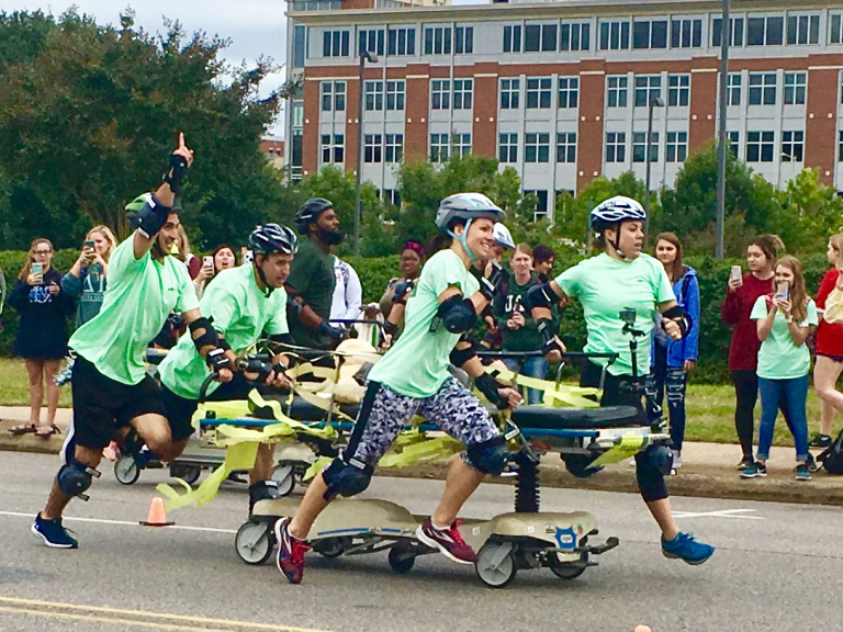 Most exciting 35 seconds in sports, the UAB Homecoming Gurney Derby