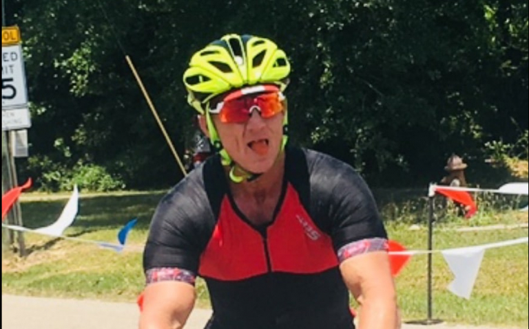 Regional Director of Jack’s Restaurant Taylor Kitchens cycles across Alabama in one day to raise awareness for the Jack’s Family Fund on Oct. 27