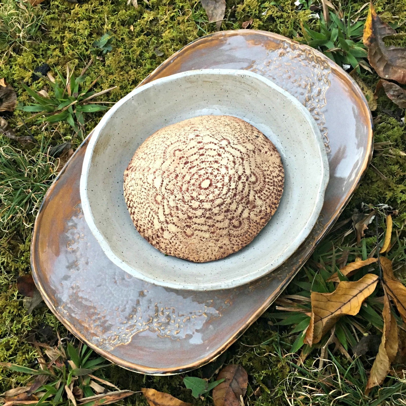 One of the Roebuck Springs potters, Jessica Sparks, enjoys playing with form and texture. 