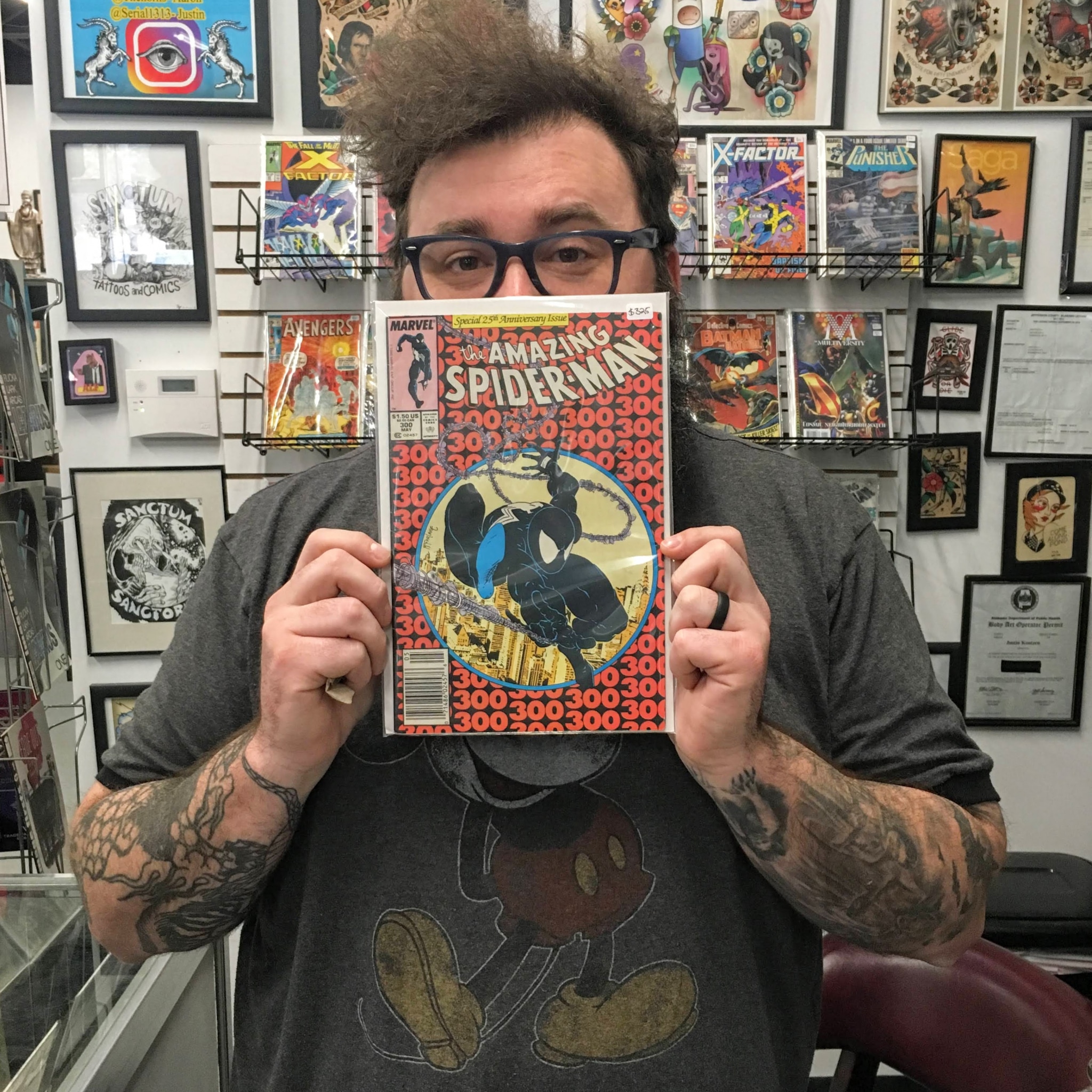 Aaron Hamilton of Sanctum Tattoos and Comics showed Bham Now a treasure from his Birmingham comic book store. 