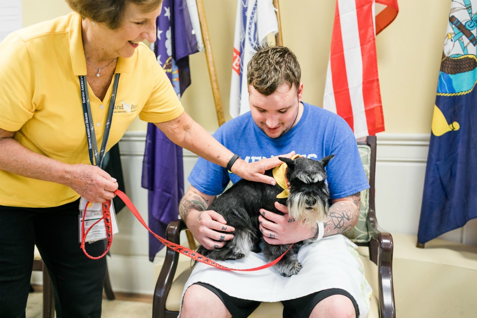 With Animal-Assisted Therapy, Hand in Paw brings comfort to veterans
