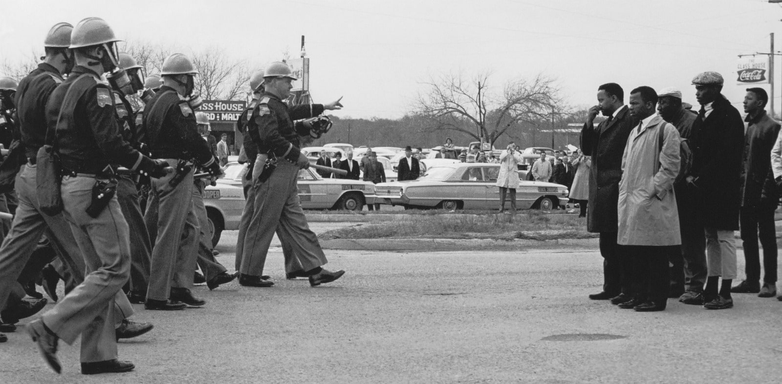 Archival footage from the 1965 Selma to Montgomery march. Giles walked the entire route as part of his bid to become Attorney General. 