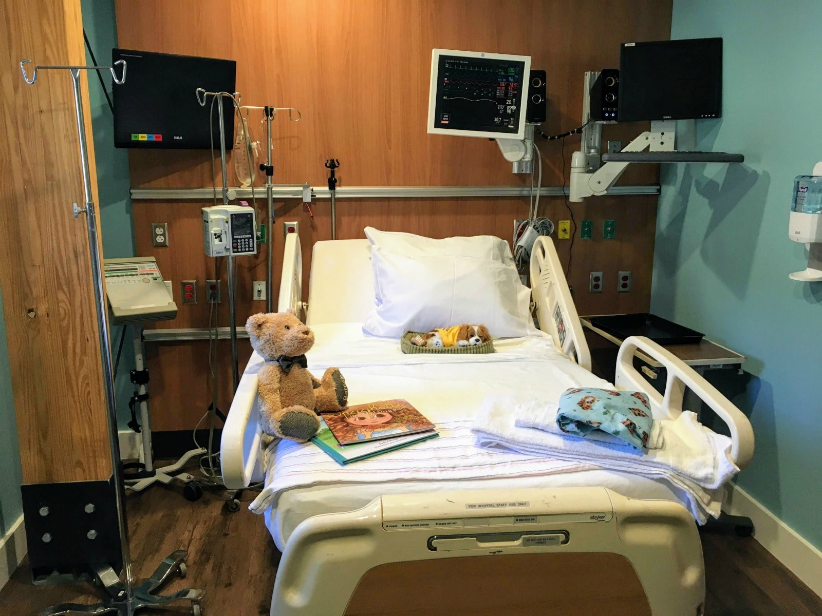 Hand in Paw's new hospital simulation room makes on-site advanced training for Animal-Assisted Therapy Teams possible