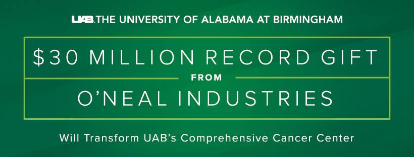 uab What O’Neal Industries' $30M donation to UAB's Cancer Center means to Birmingham