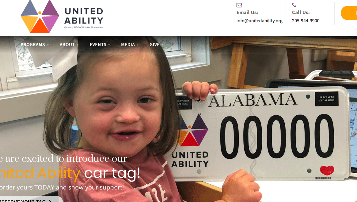 Screen Shot 2019 01 25 at 2.25.02 PM 'It’s Me!' Four-year-old Claire Haynie, the face of the United Ability car tag campaign