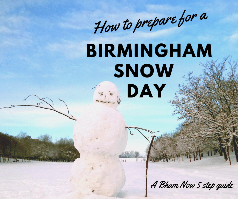 preparesnowday 5 ways to prepare for a Birmingham snow day that don't include buying milk and bread