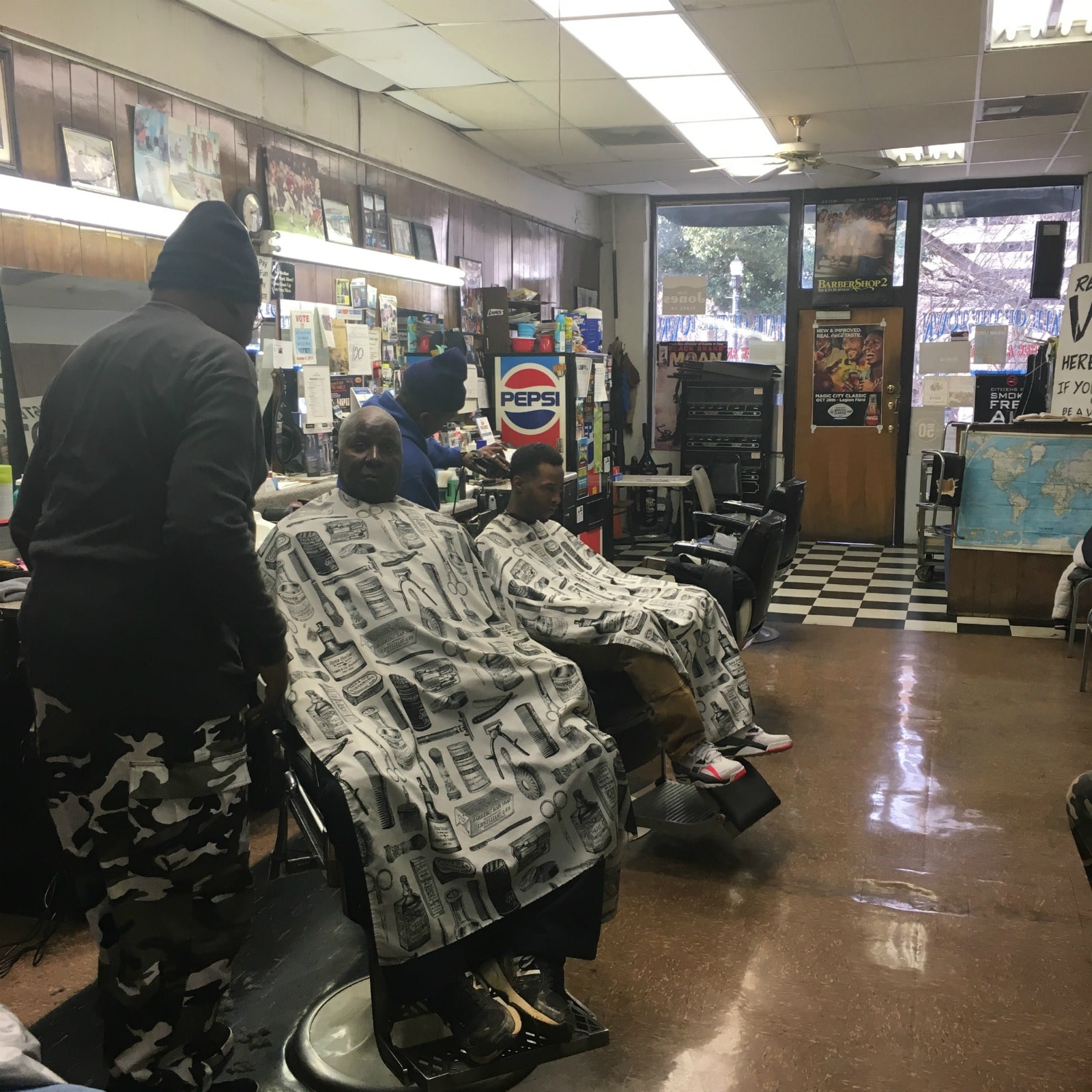 Talk of the Town is one of the Birmingham barbershops we featured. 