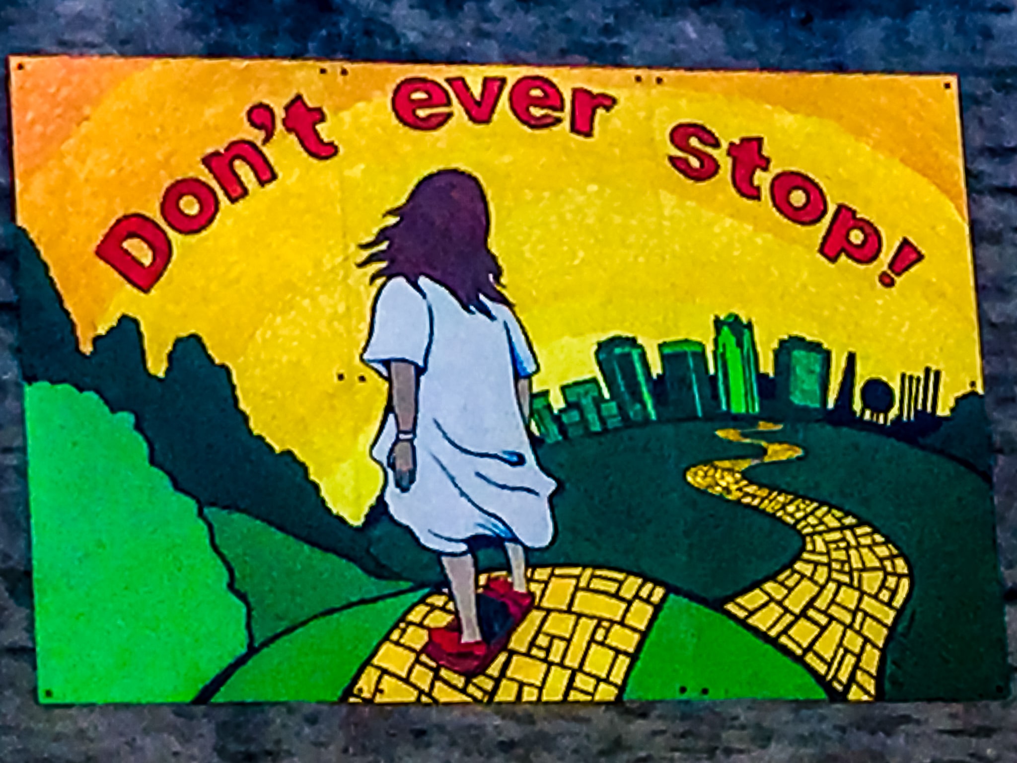 OneWheelJesus 190227 140922 "Don't ever stop" mural of Mark Lindsey, aka Onewheel Jesus inspires all in downtown Birmingham