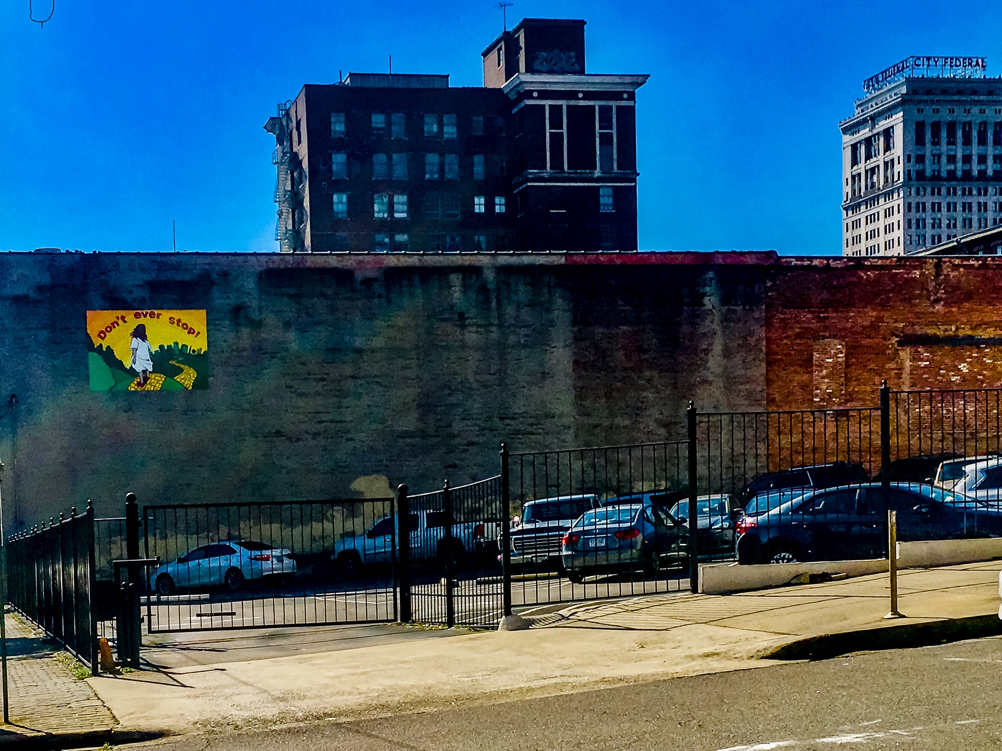"Don't ever stop" mural of Mark Lindsey, aka Onewheel Jesus inspires all in downtown Birmingham 3 OneWheelJesus 190227 141026 "Don't ever stop" mural of Mark Lindsey, aka Onewheel Jesus inspires all in downtown Birmingham