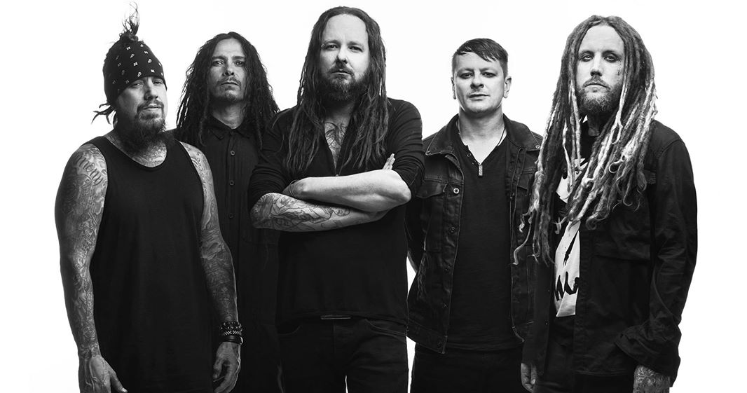 Korn is headed to Oak Mountain Aphatheatre with co-headliner Alice in Chains Tuesday, July 23. (Photo via Korn promotion)