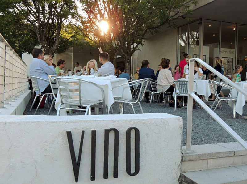 Hurry up, Spring! We're ready to sit on the patio at Vino. (Photo via Vino Instagram)