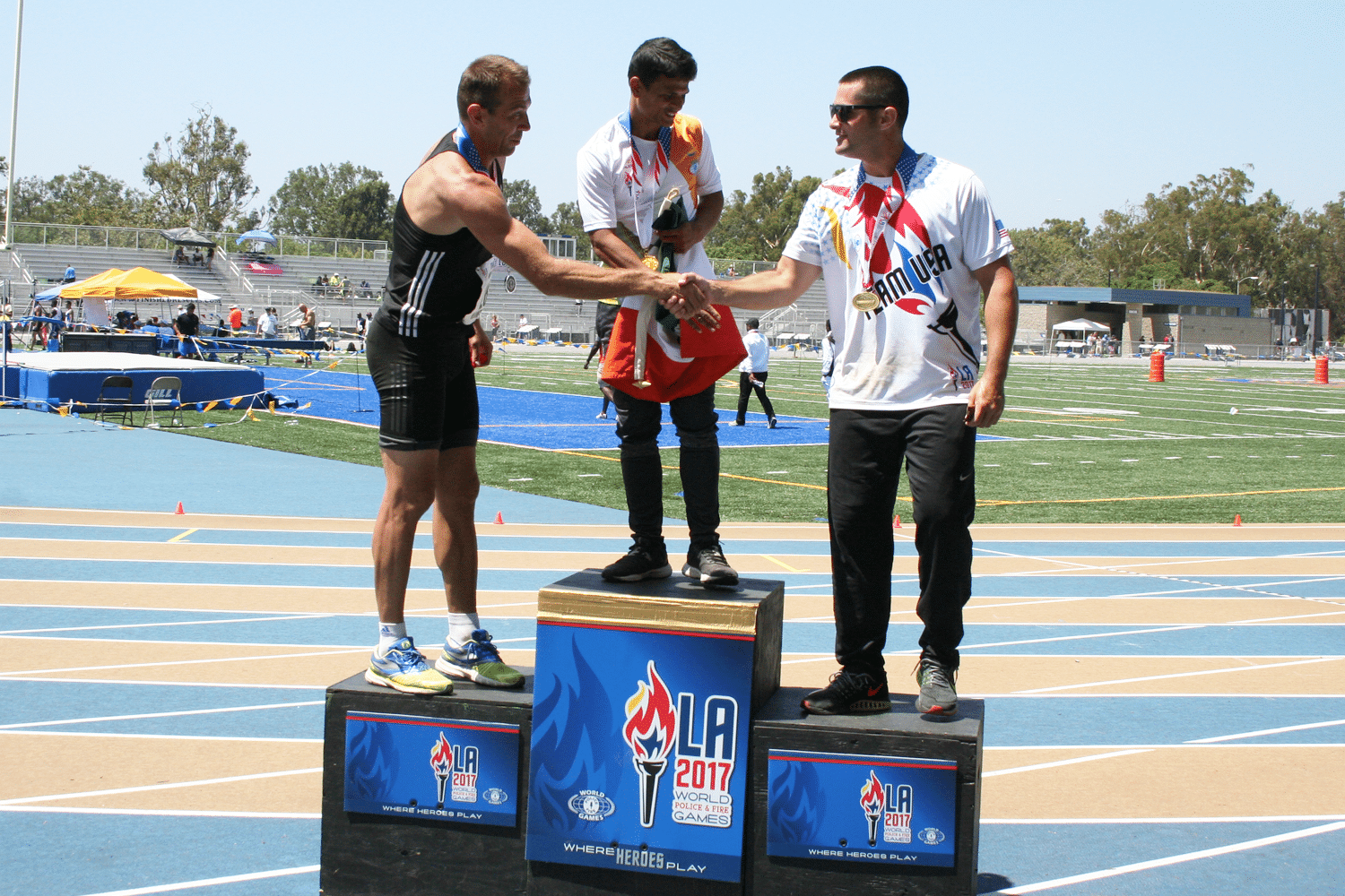 Athletes at the 2015 World Police and Fire Games in Los Angeles, California. (Photo submitted) 