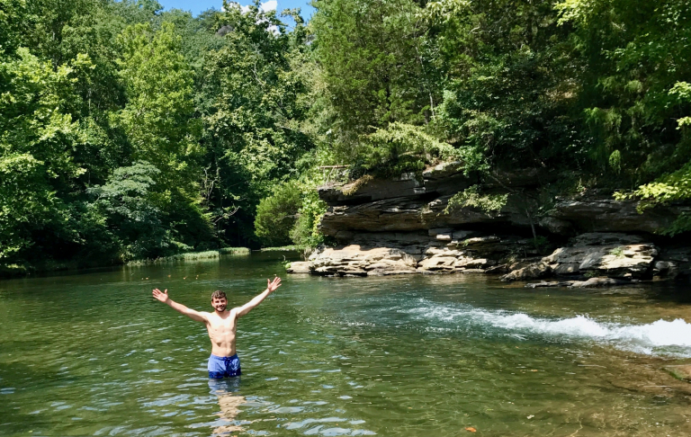 If traveling is out of the question, head over to Turkey Creek Nature Preserve in Pinson, Ala. for some fly fishing, hiking and swimming (Brr.) Photo by Christine Hull