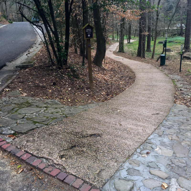 Mountain Brook's Jemison trail is a wheelchair accessible trail if you have the right kind of equipment.
