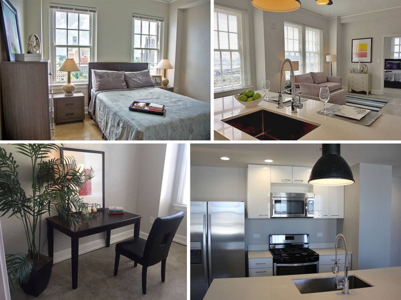 A sneak peek at living in the Thomas Jefferson Tower. Confessions of a Brit turned Birminghamian. Photos included. 17 Modern apartment living at TJ Tower. Photo via Thomas Jefferson Tower.
