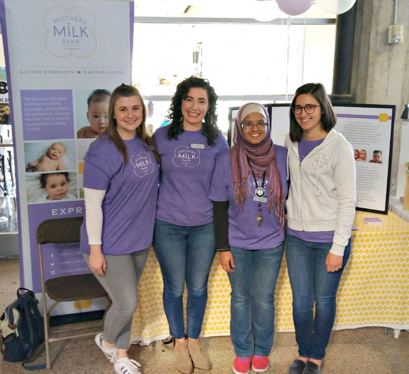 Mother's Mlik Bank of Alabama at the Earthy Birthy Fair and Family Wellness Expo. 