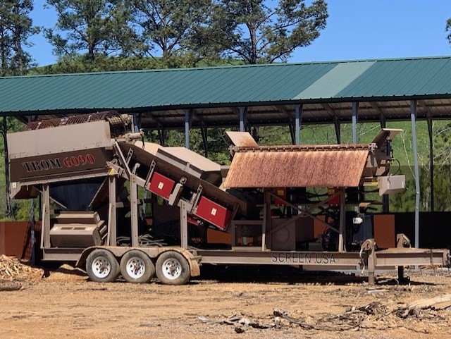 The wood chipper at Southern Organics Raburn uses to chop up the wood he gets from the landfill next door. (Photo submitted) 
