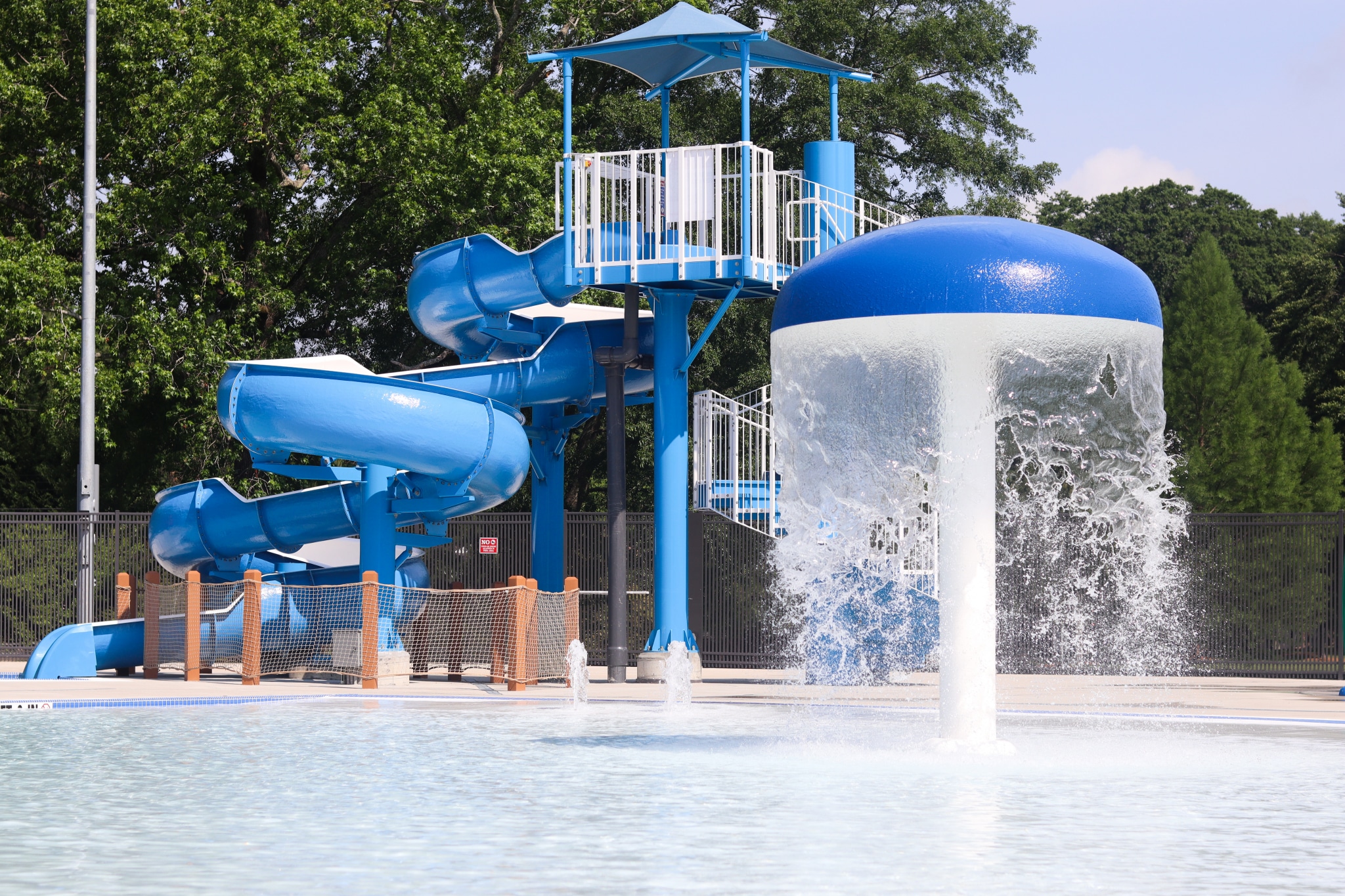 7 reasons we're obsessed with the West Homewood area in Birmingham 8 The slide and waterfall at the new Patriot Park Aquatic Center. (Photo by Christine Hull for Bham Now)