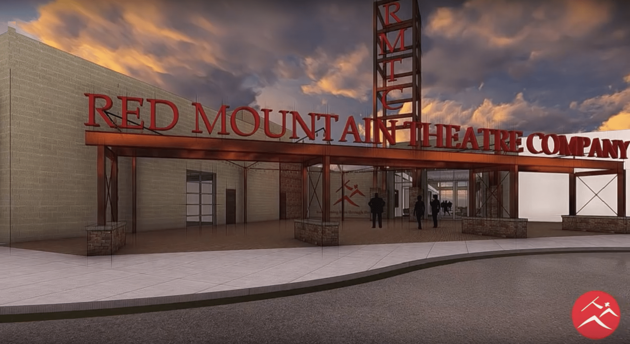 A rendering of the exterior of the new Red Mountain Theatre Company Arts Campus coming 2021. The campus will include state-of-the art rehearsal and classroom spaces, a next generation 400-seat theatre, AND administrative and shop offices .