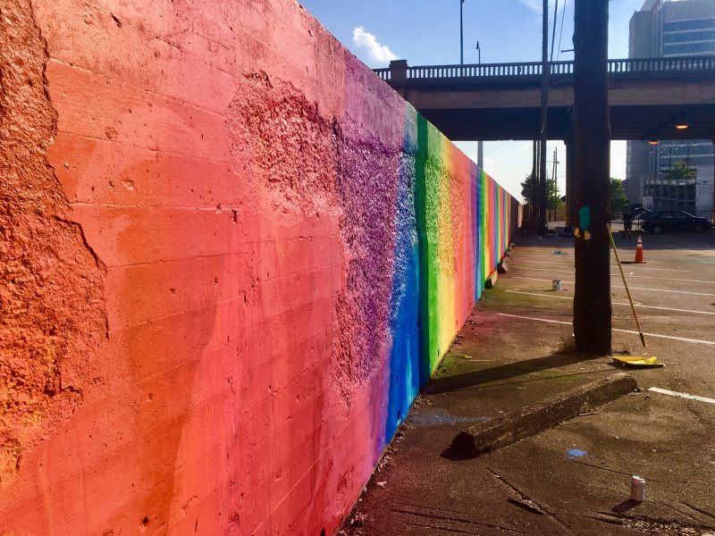 IMG 8874 See Birmingham's stunning new "Rainbow Wall" in the heart of downtown (PHOTOS)
