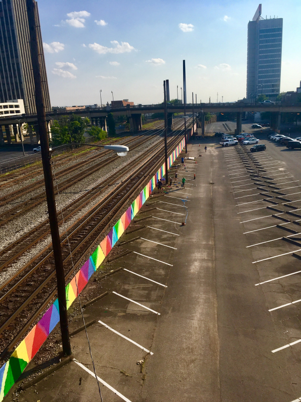 IMG 8888 1 See Birmingham's stunning new "Rainbow Wall" in the heart of downtown (PHOTOS)