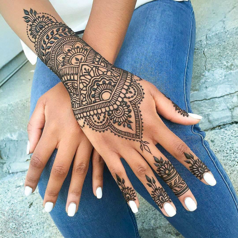 Henna at the library is one of the events in Woodlawn. 