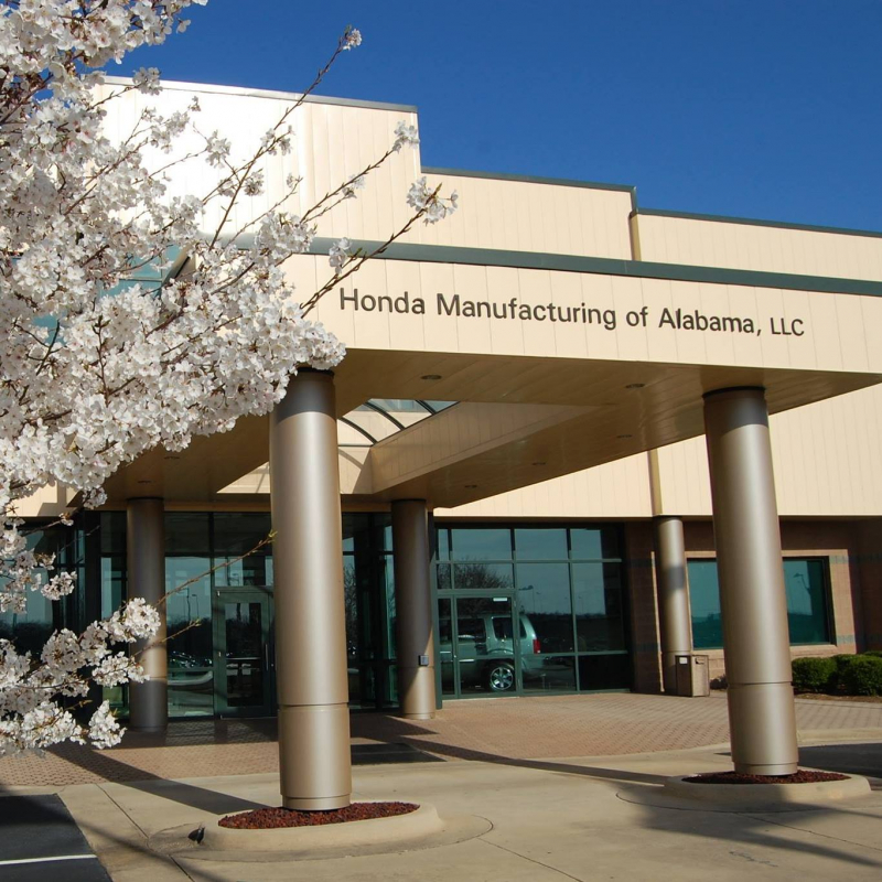 Honda Manufacturing of Alabama has a factory tour about 45 minutes East of Birmingham on I-20. 