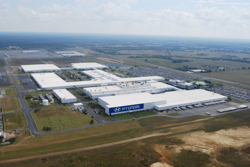 Hyundai Motor Manufacturing Alabama's factory tour is about an hour and a half South of Birmingham. 
