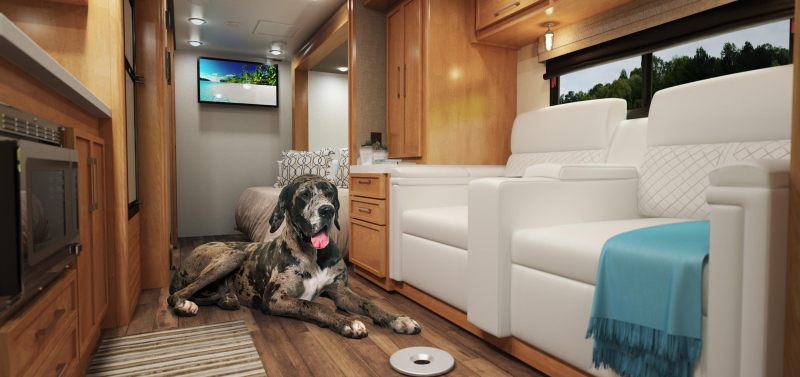 Look at the inside of this Tiffin Motorhomes RV. Doesn't it just make you want to hit the road? 