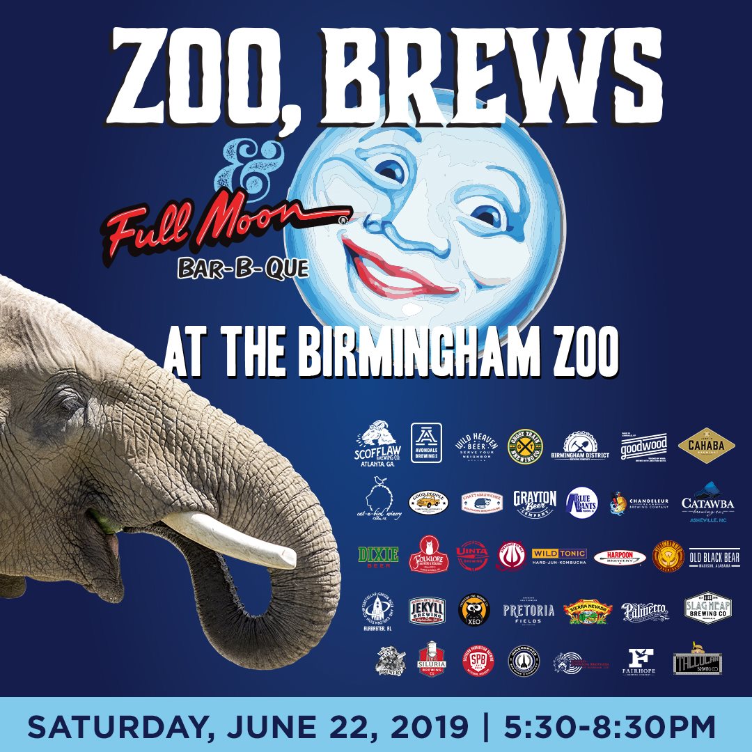 zoo3 3 reasons you'll catch us at Zoo, Brews and Full Moon Bar-B-Que at The Birmingham Zoo this Saturday, June 22