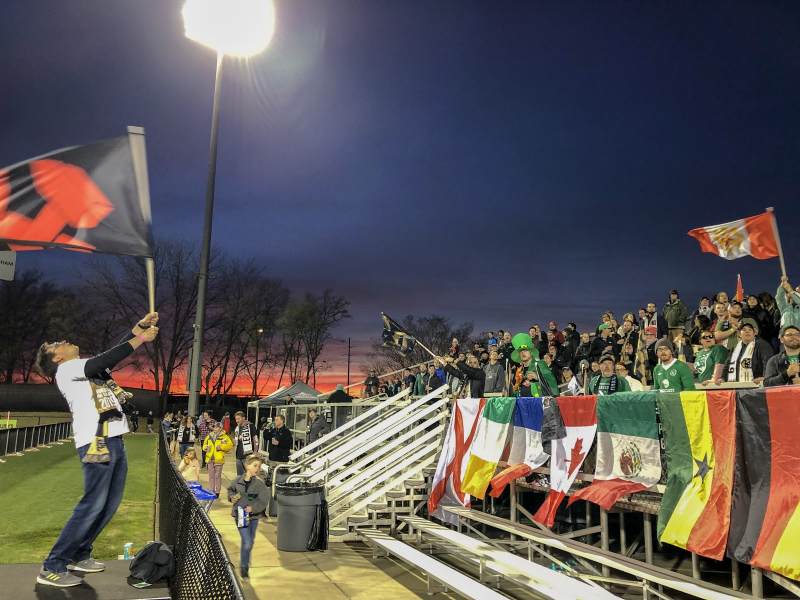 Magic City Brigade soccer fans cheer on Birmingham Legion FC