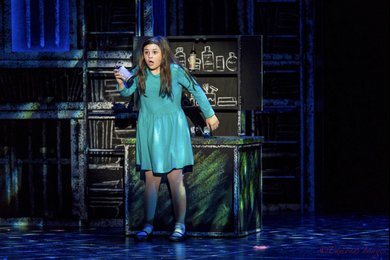 Matilda tampers with her fathers hairspray