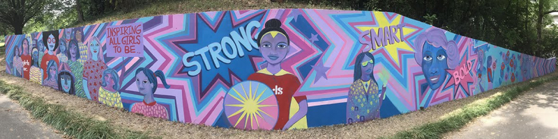 Panoramic Girls Inc. of Central Alabama reveals mural that inspires girls to be strong, smart and bold (Photos)