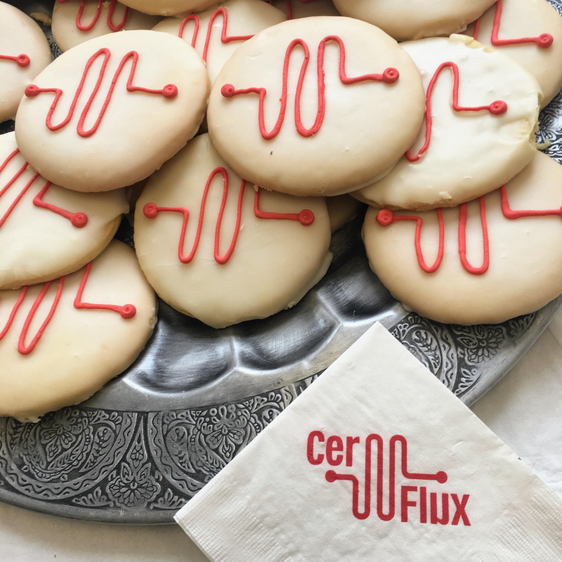 CerFlux even has cookies with their logo on them. 